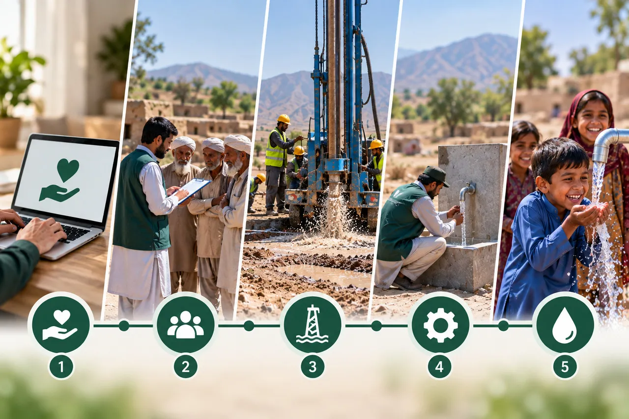 water well working process