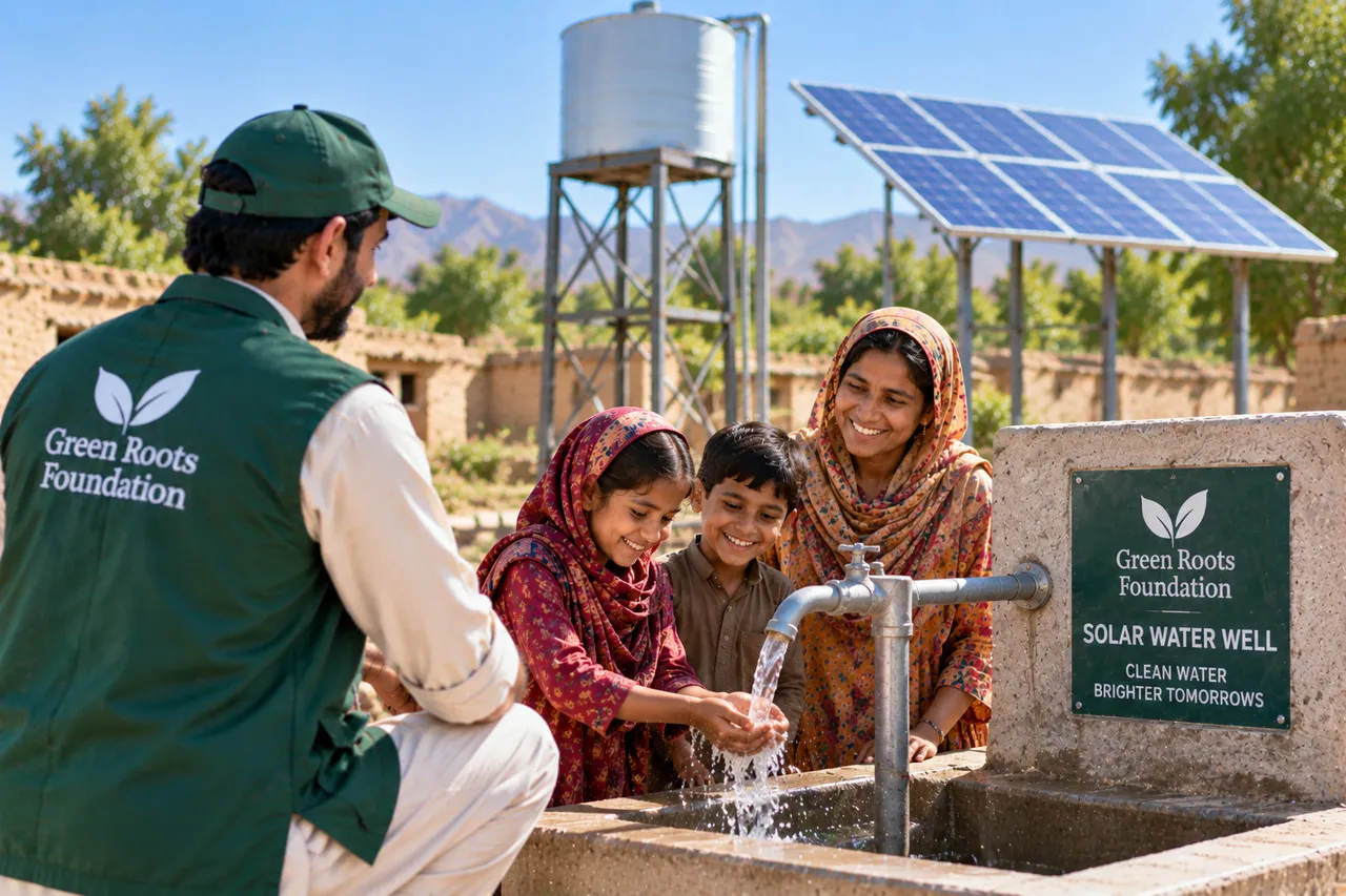 solar water well in pakistan